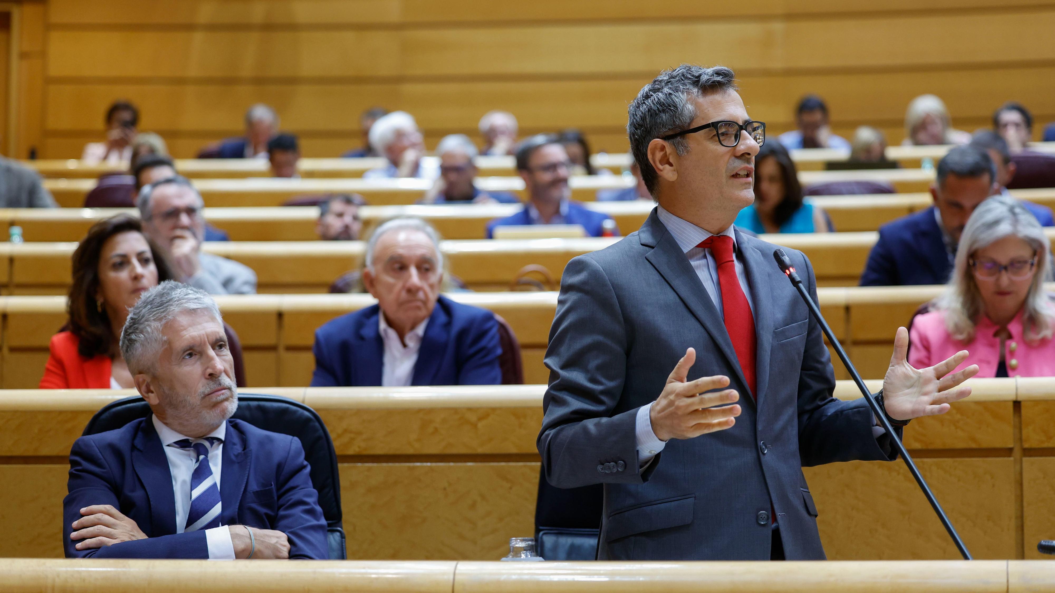 Sesión de control en el Senado, en directo: El PP acusa al Gobierno de "incitar a la violencia" y Bolaños pregunta: "¿Están con los que cometen el exterminio o con las víctimas?"