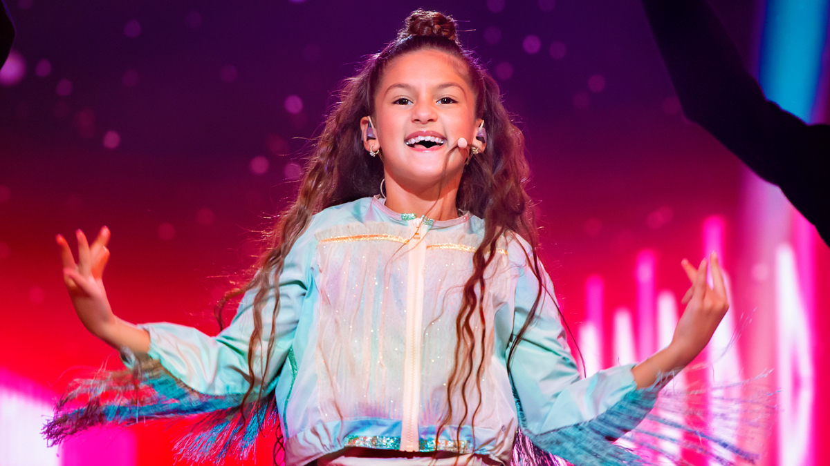 Soleá, durante su actuación en Eurovisión Junior 2020