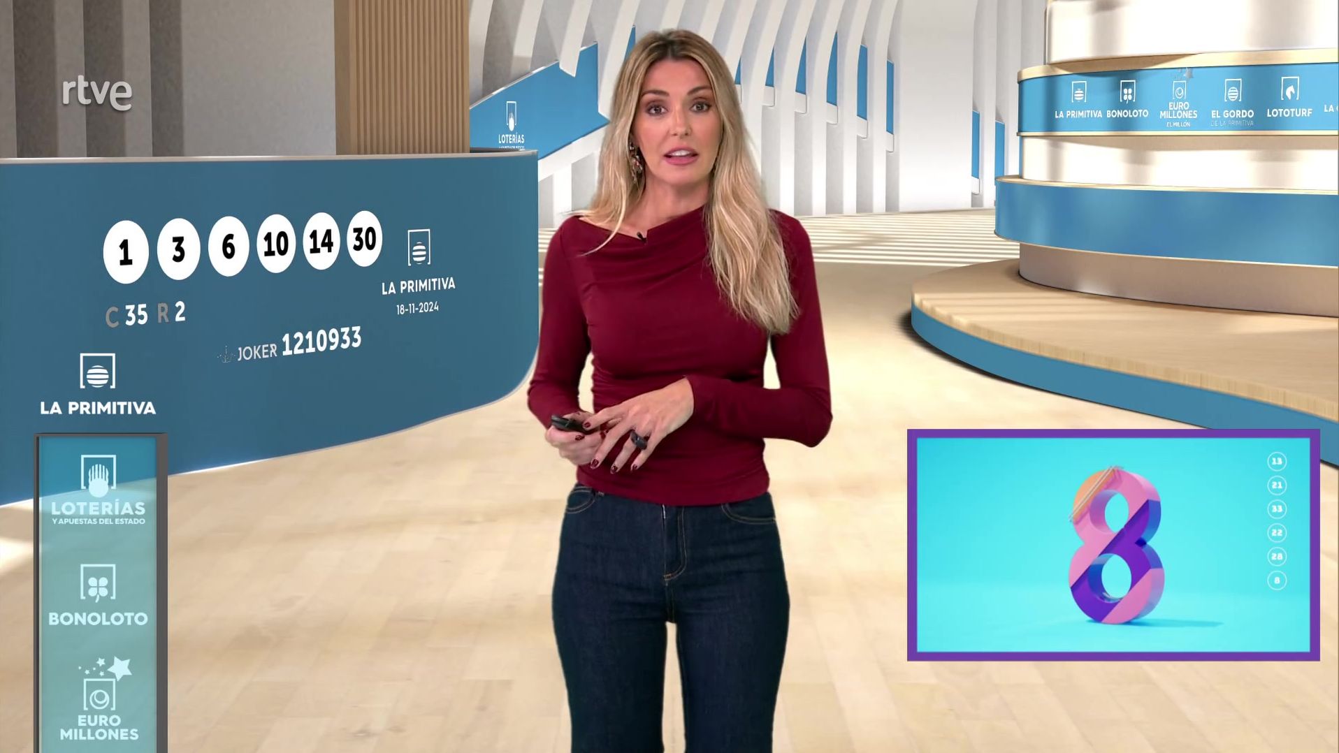 Sorteo Bonoloto y Primitiva 18 noviembre 2024 - Loterías en RTVE.es