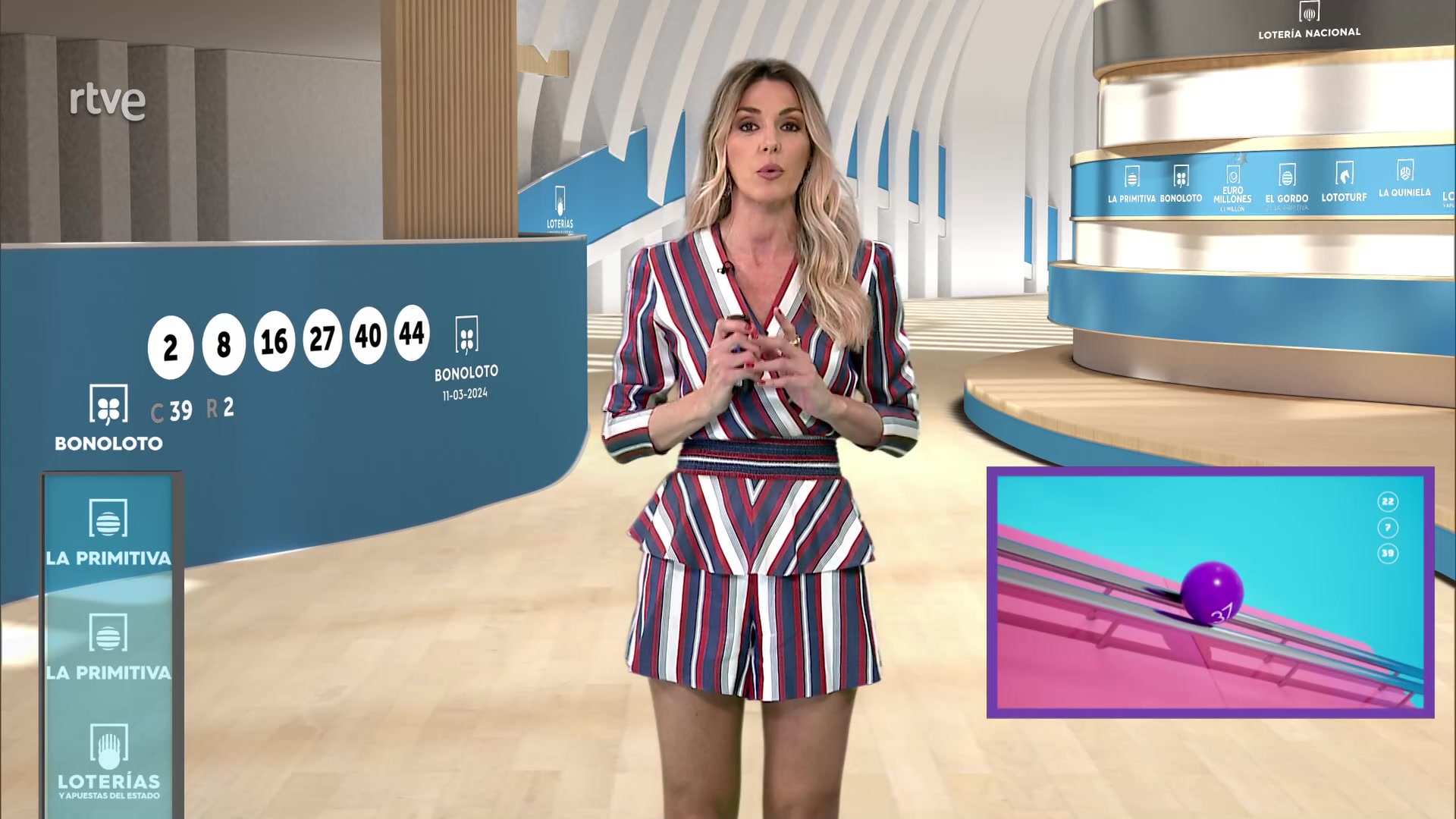 Sorteo Bonoloto y Primitiva 11 marzo 2024 - Loterías en RTVE.es