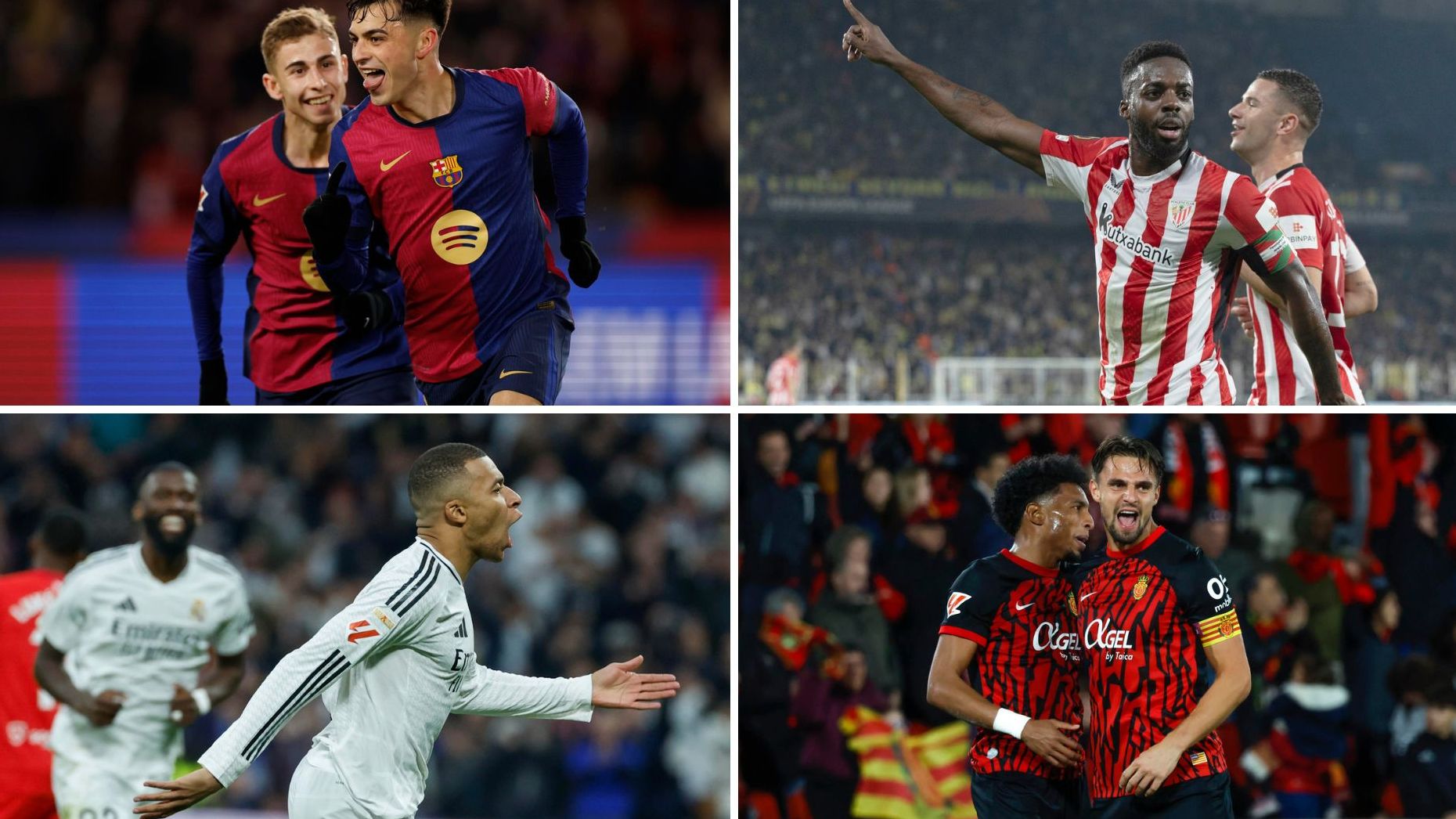 Supercopa 2025 Así llegan Athletic, Barça, Real Madrid y Mallorca