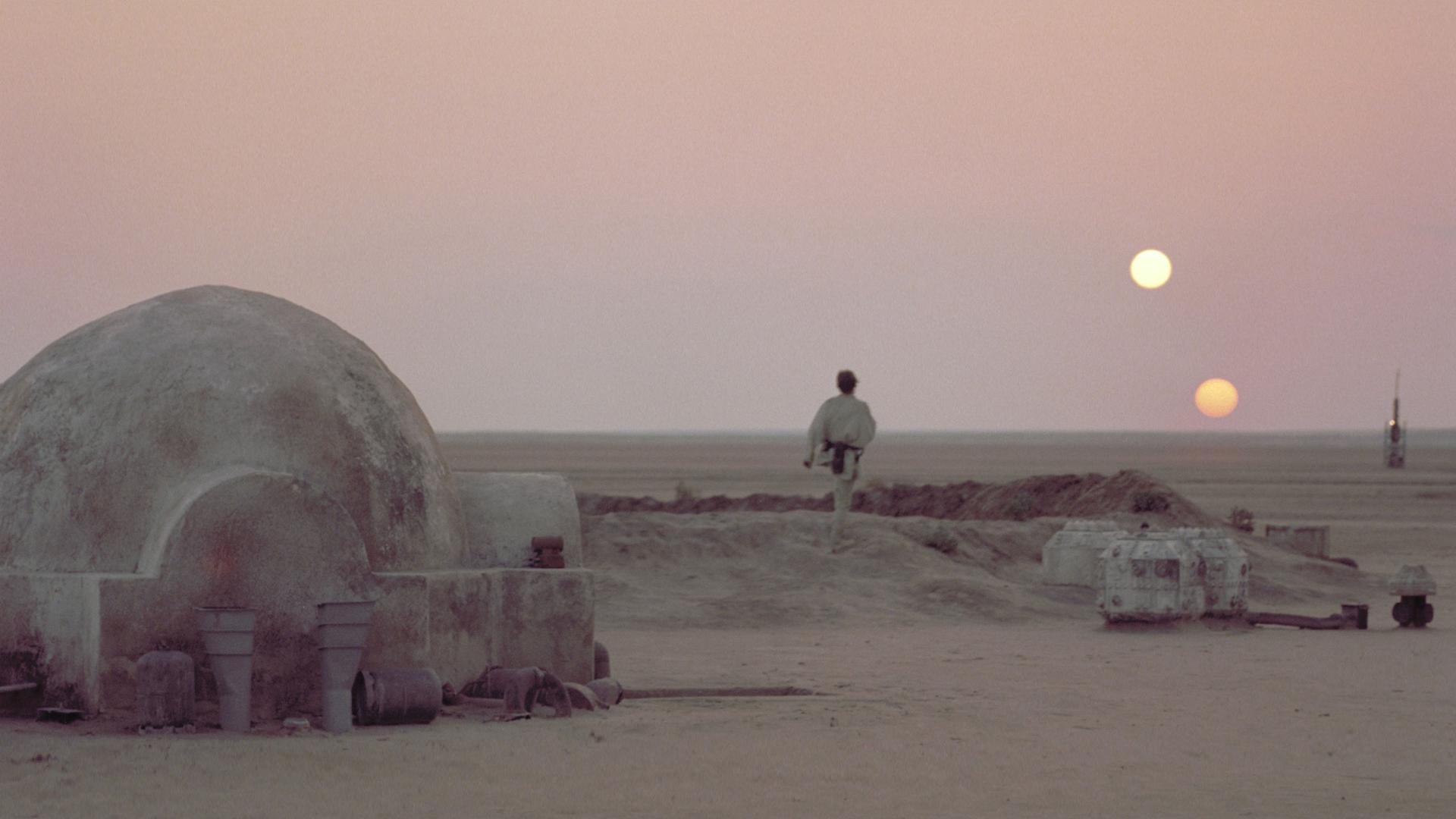 Bajo la misma estrella  El cielo sobre Tatooine