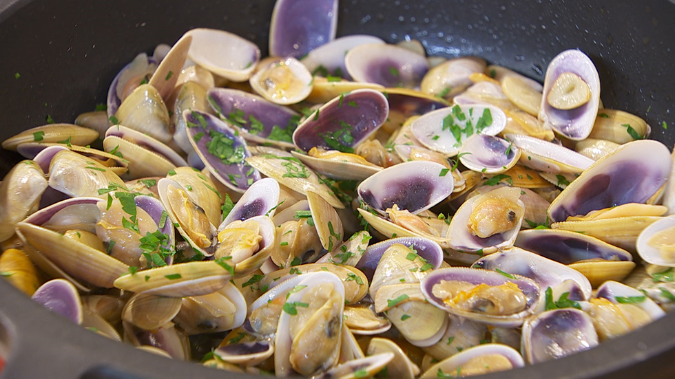 Recetas de tellinas al ajillo