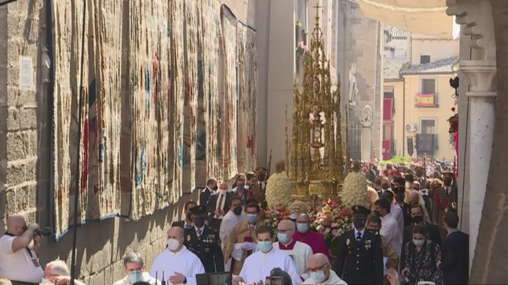 Toledo vuelve a celebrar el Corpus pero adaptado a la pandemia