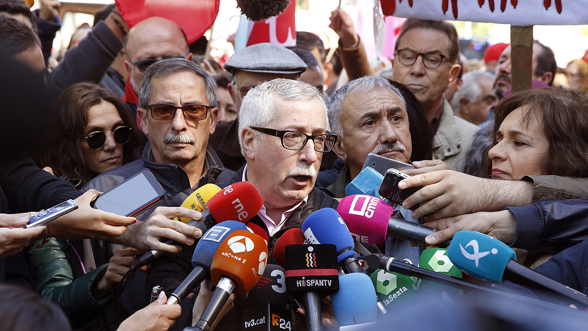 Toxo, en su último Día del Trabajador como secretario genenral de CC.OO. Toxo, en su último Día del Trabajador como secretario genenral de CC.OO.