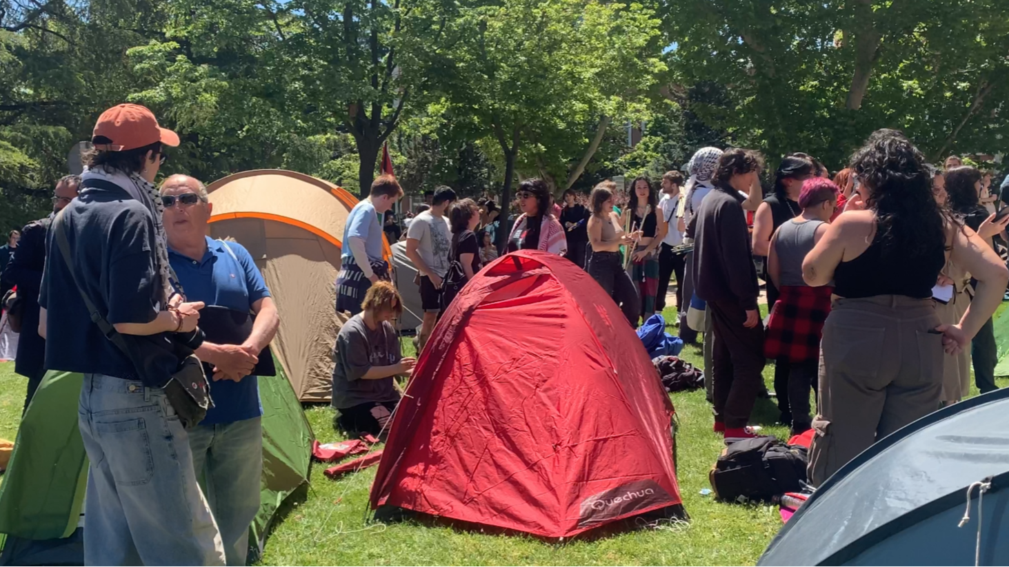 Las universidades de Madrid se suman a la acampada propalestina