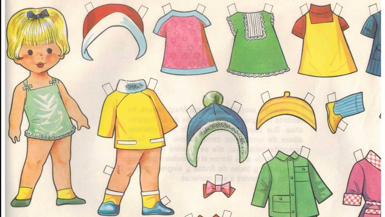 Vestidas de papel', las muñecas recortables de nuestra niñez