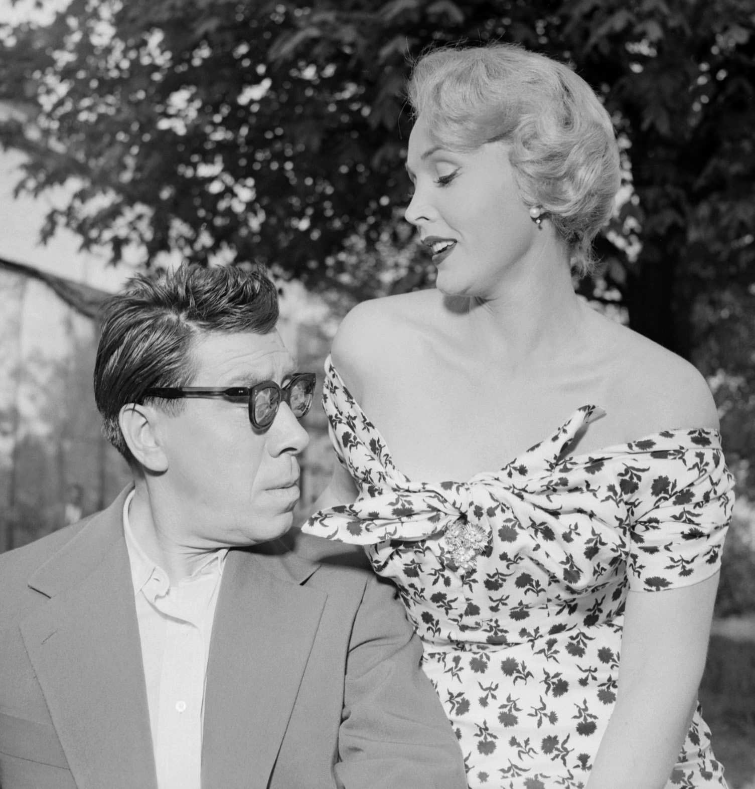 Zsa Zsa Gabor en 1953 en el rodaje de 'El enemigo público número 1'.