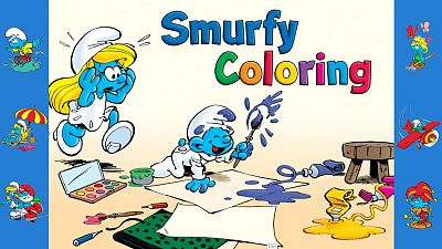 Colorea con Los Pitufos