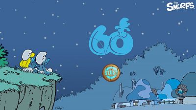 Fuegos artificiales con Los Pitufos