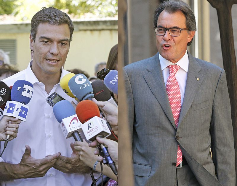 Pedro Sánchez se reunirá con Artur Mas el 3 de septiembre en la sede de la Generalitat