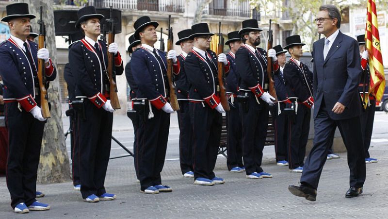 Mas apela a la "concordia" en la Diada y afirma que está "todo listo" para la consulta soberanista