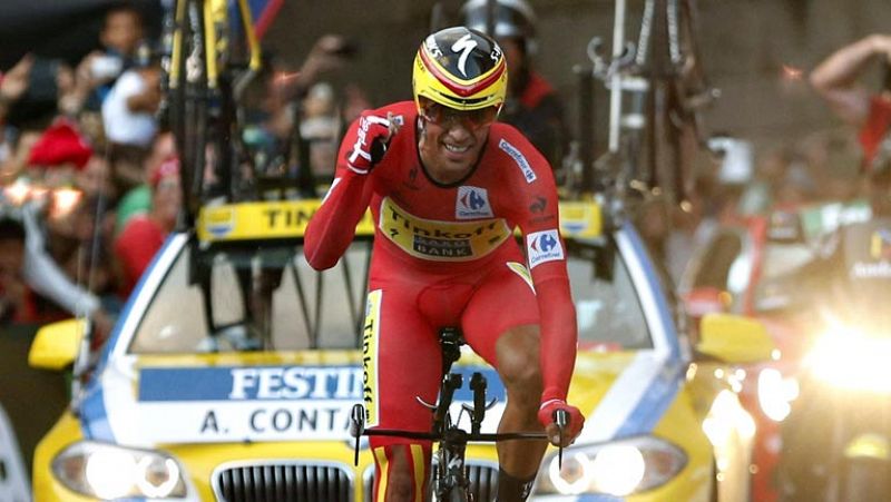 Malori saca tajada de la lluvia el día en el que Contador gana su tercera Vuelta