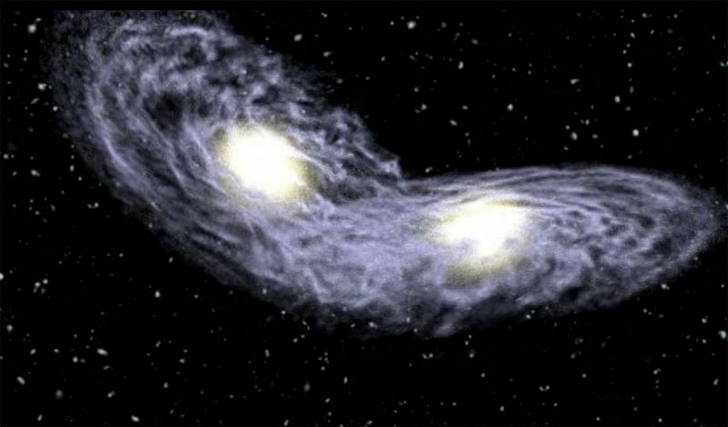 Demuestran el violento origen de las galaxias espirales con datos del telescopio ALMA