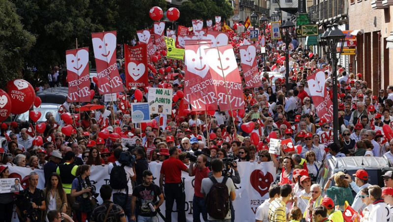 La 'V Marcha por la Vida' advierte a Rajoy que no le votarán si no quita la ley del aborto