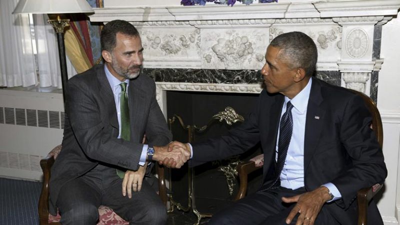 El rey se reúne con Obama para constatar la "buena sintonía" entre ambos países