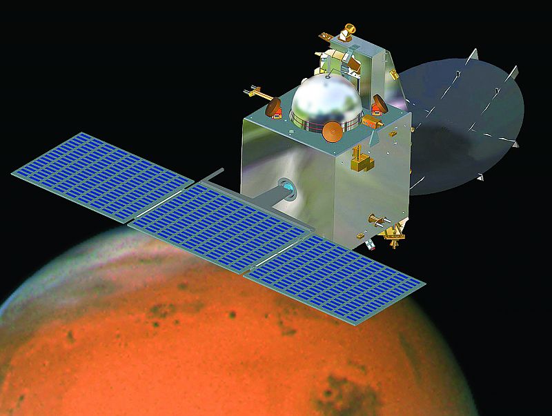 La sonda india Mangalyaan entra en la órbita de Marte para buscar indicios de existencia de vida
