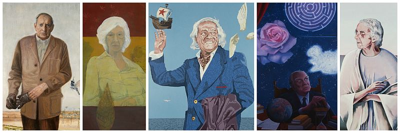 La Galería de Retratos de los Premios Cervantes, en una exposición