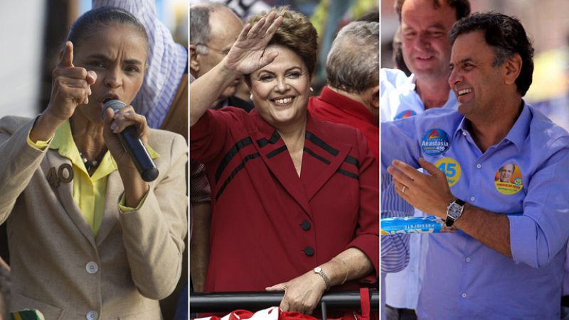 Rousseff busca a su contrincante en la primera vuelta de las elecciones en Brasil