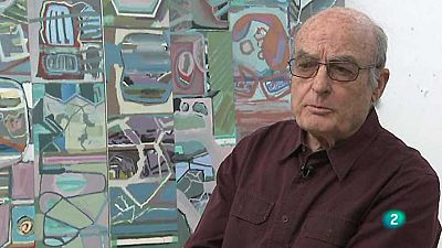 El pintor Luis Gordillo elige para 'La mitad invisible' su tr�ptico 'F�brica de ostras'