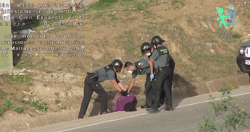 Prodein denuncia en un vídeo la devolución en Melilla de un inmigrante inconsciente a Marruecos
