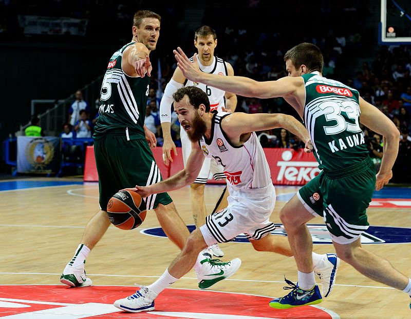 El Madrid comienza con susto y victoria la Euroliga ante el Zalguiris