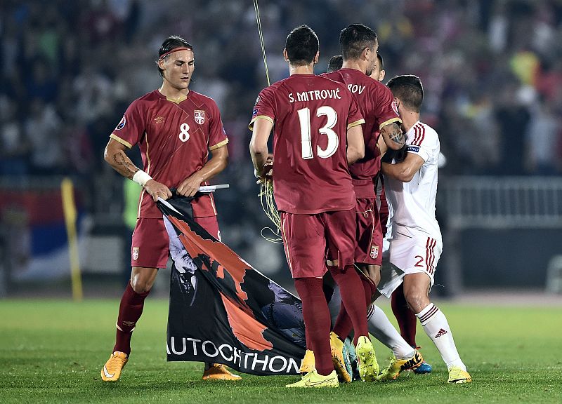 La UEFA concede el triunfo a Serbia en el partido contra Albania, pero no le otorga los tres puntos