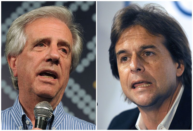 Vázquez y Lacalle se verán las caras en la segunda vuelta de las elecciones generales en Uruguay
