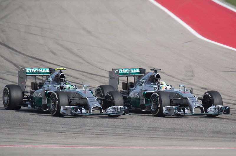 Mazazo de Hamilton a Rosberg en Estados Unidos