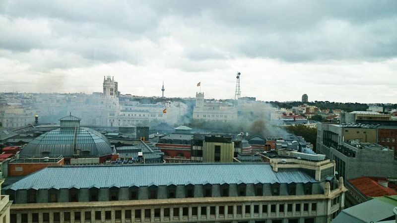 Dos heridos graves y uno leve en un incendio en la sede central del Banco de España