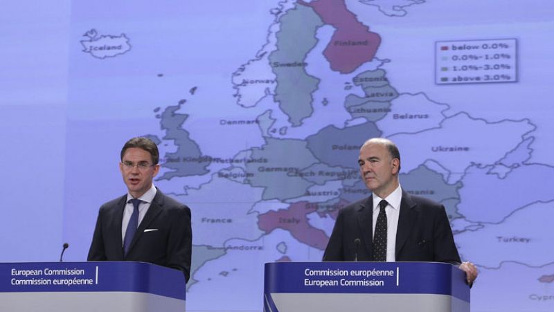 Bruselas rebaja a la mitad las previsiones de crecimiento de Alemania, Francia e Italia para 2015