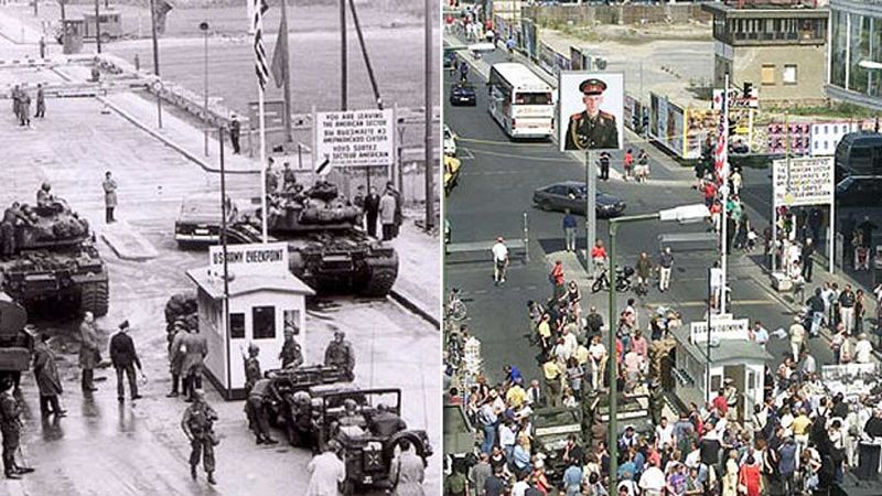La nostalgia cruza el 'checkpoint' de la reunificación de Alemania