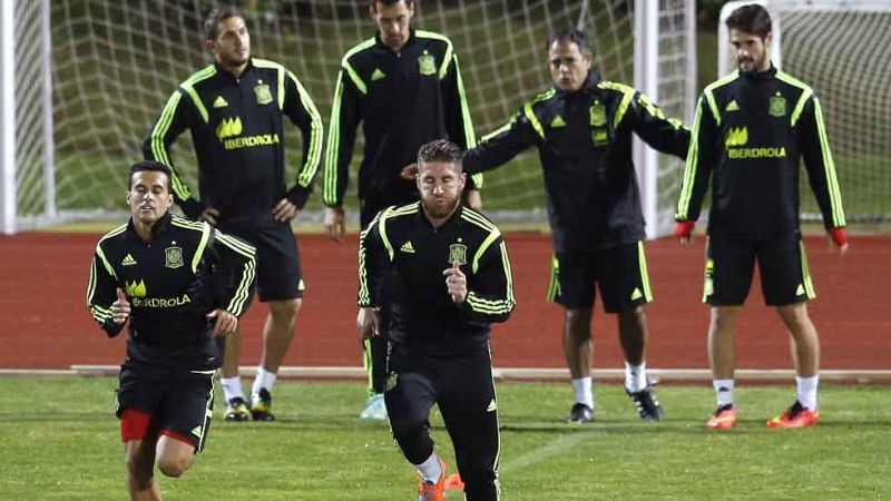 Del Bosque comienza las pruebas bajo un diluvio