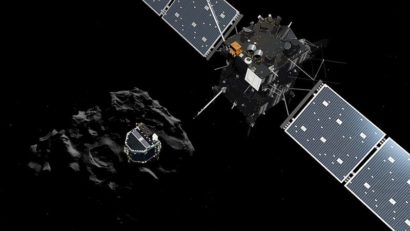 La sonda Philae se separa con éxito de la nave Rosetta y pone rumbo al cometa 67P