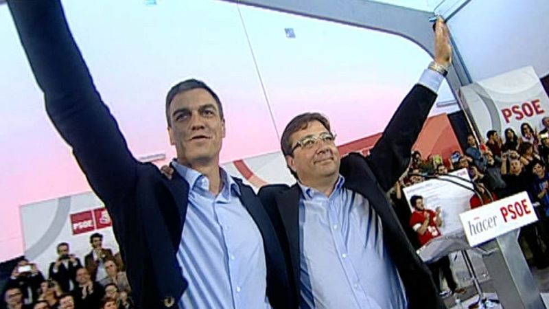 Sánchez asegura que en Extremadura hay ganas de que entre la "decencia" y "salga Monago"