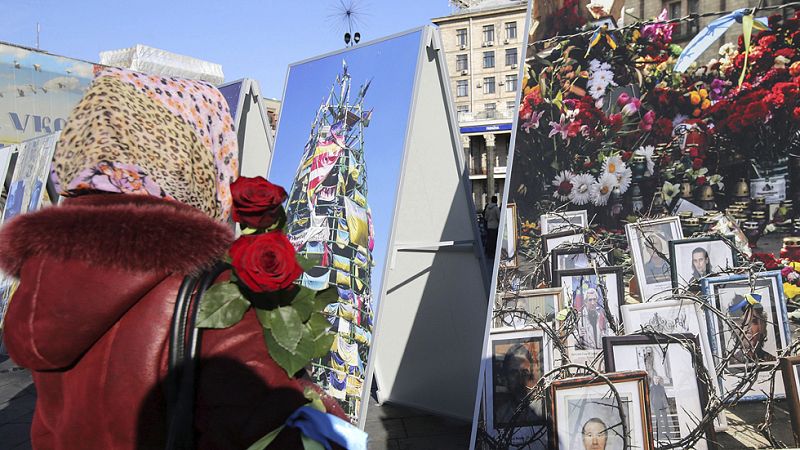 Kiev celebra abrazado a EE.UU. el aniversario del Maidán mientras la guerra en el este no cesa