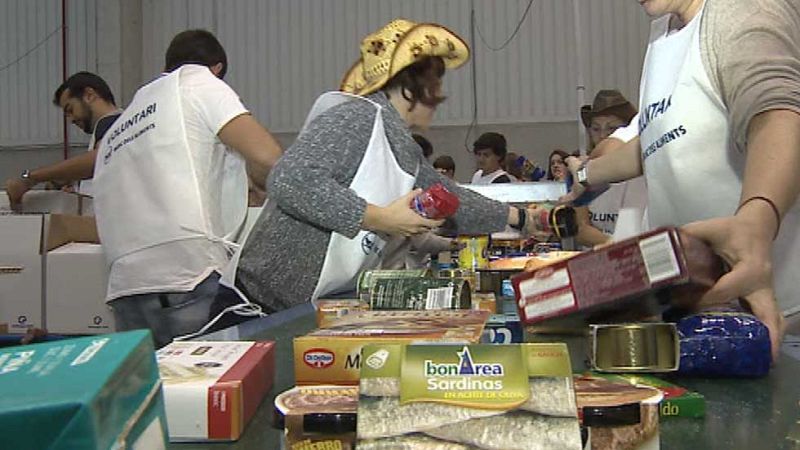 El Banco de Alimentos supera su objetivo de 20 millones de kilos de comida recogida