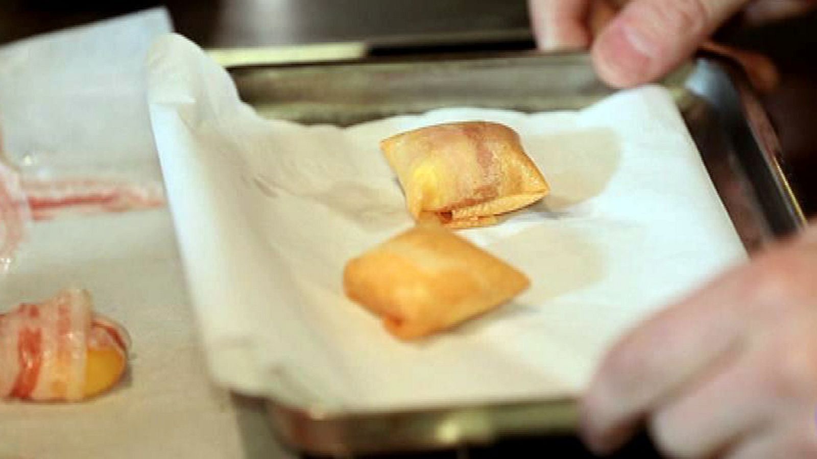 Pintxo: Huevo frito con patatas