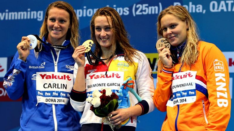 Mireia Belmonte se cuelga la cuarta medalla de oro con el 400 libre