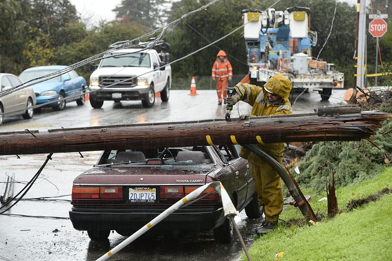 La mayor tormenta de la década en California deja al menos un muerto en Estados Unidos
