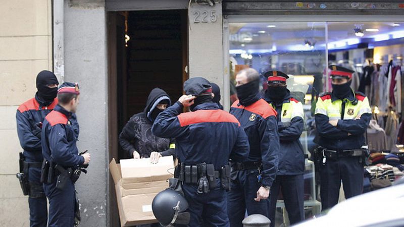 Al menos 11 detenidos en Cataluña y Madrid en una operación contra el terrorismo anarquista