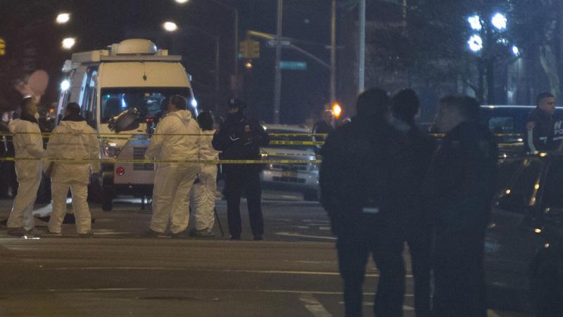 Mueren dos policías tiroteados en su coche patrulla en Nueva York