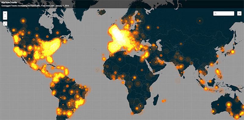 El hashtag #JeSuisCharlie supera los seis millones de tuits