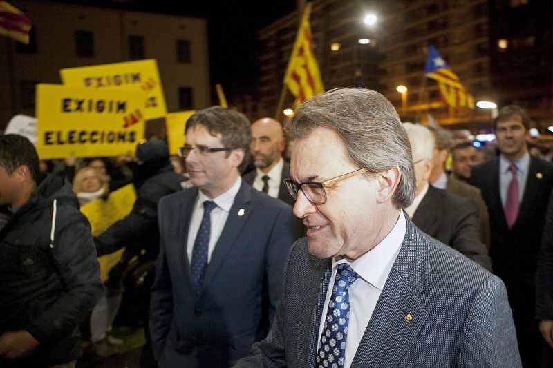 Mas se reúne con Junqueras, ANC, Òmnium y AMI para tratar sobre el proceso soberanista