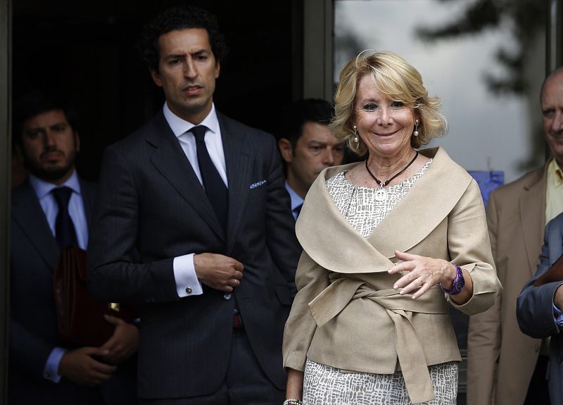 La Fiscalía califica como falta en un informe el incidente de tráfico de Esperanza Aguirre