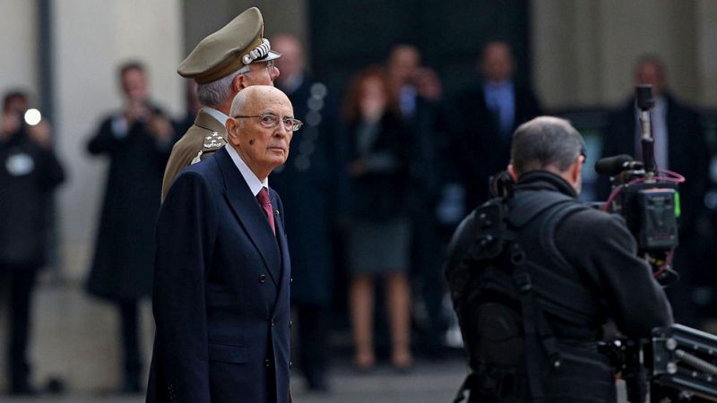 Napolitano dimite como presidente de Italia y abre un nuevo período de incertidumbre