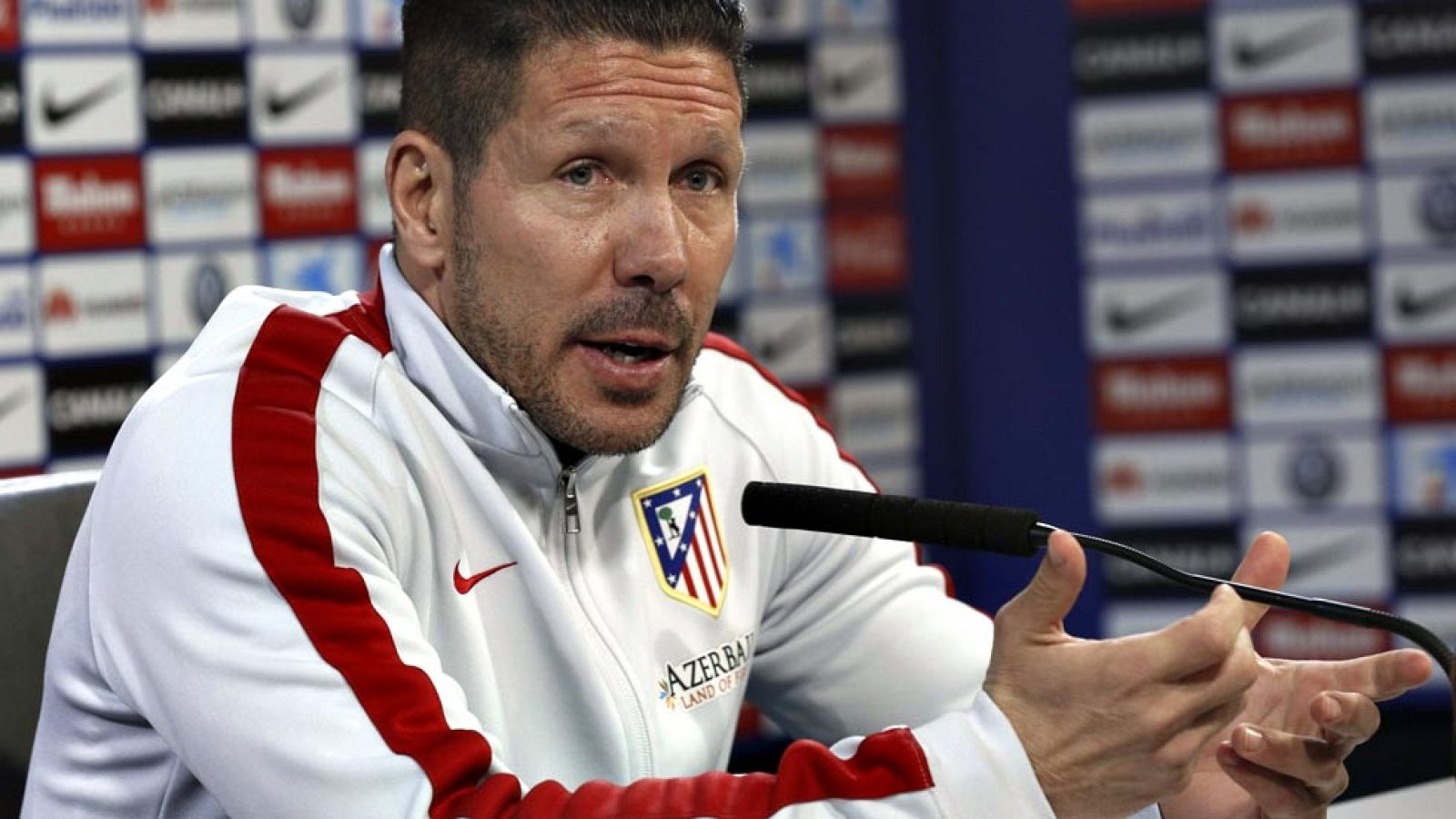 El entrenador del Atlético de Madrid, Diego Pablo Simeone, ha  reconocido que no cree que su equipo le tenga "cogida la medida al  Real Madrid", de cara al partido de vuelta de los octavos en la Copa  del Rey, que medirá este jueves (20.00 horas) a c