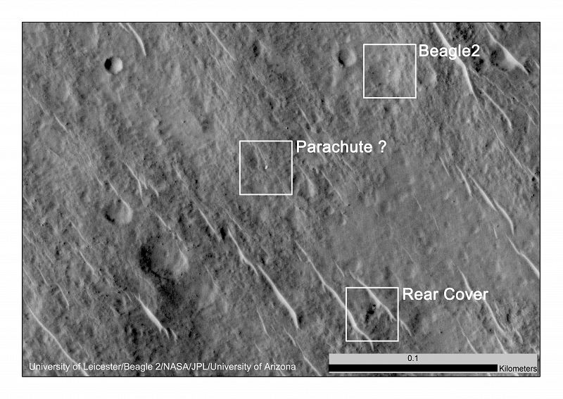Encuentran la sonda Beagle-2, perdida en Marte hace diez años