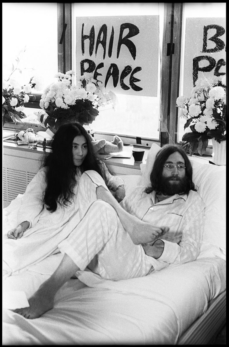 John Lennon y Yoko Ono, desde la cama por la paz 46 años después