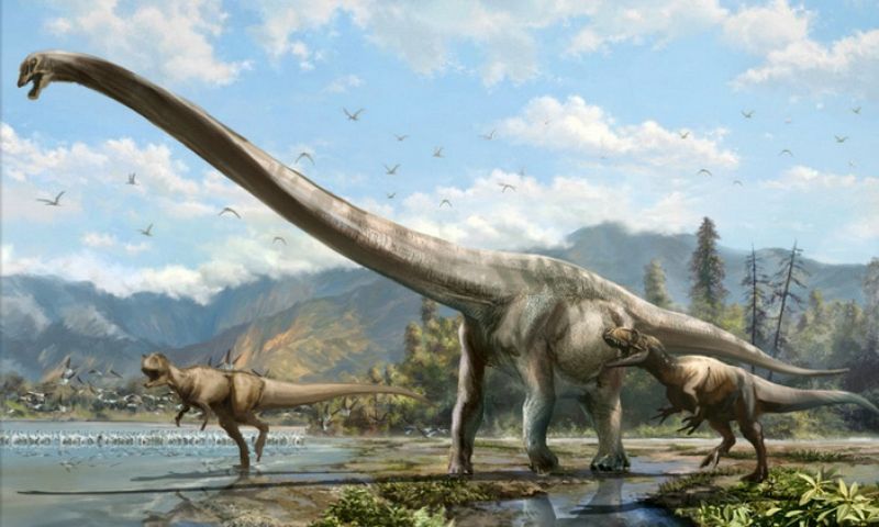 El 'dragón de Qijiang', una nueva especie de dinosaurio de cuello largo descubierta en China